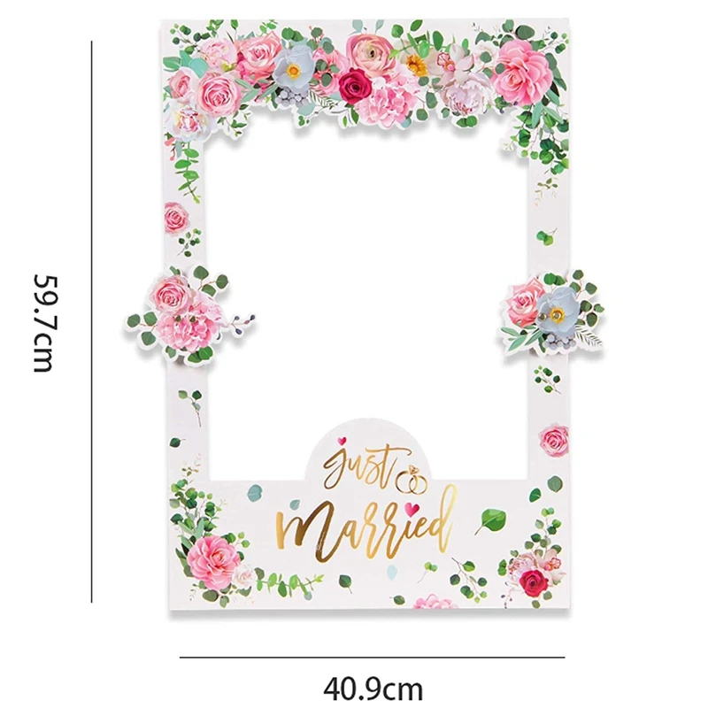 Цветочная свадебная рамка для селфи Photo Booth Prop Decoration роза цветок свадебный душ