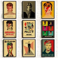 david bowie vintage poster art print retro home decor on piece poster room canvas painting wall picture wall art for room decor