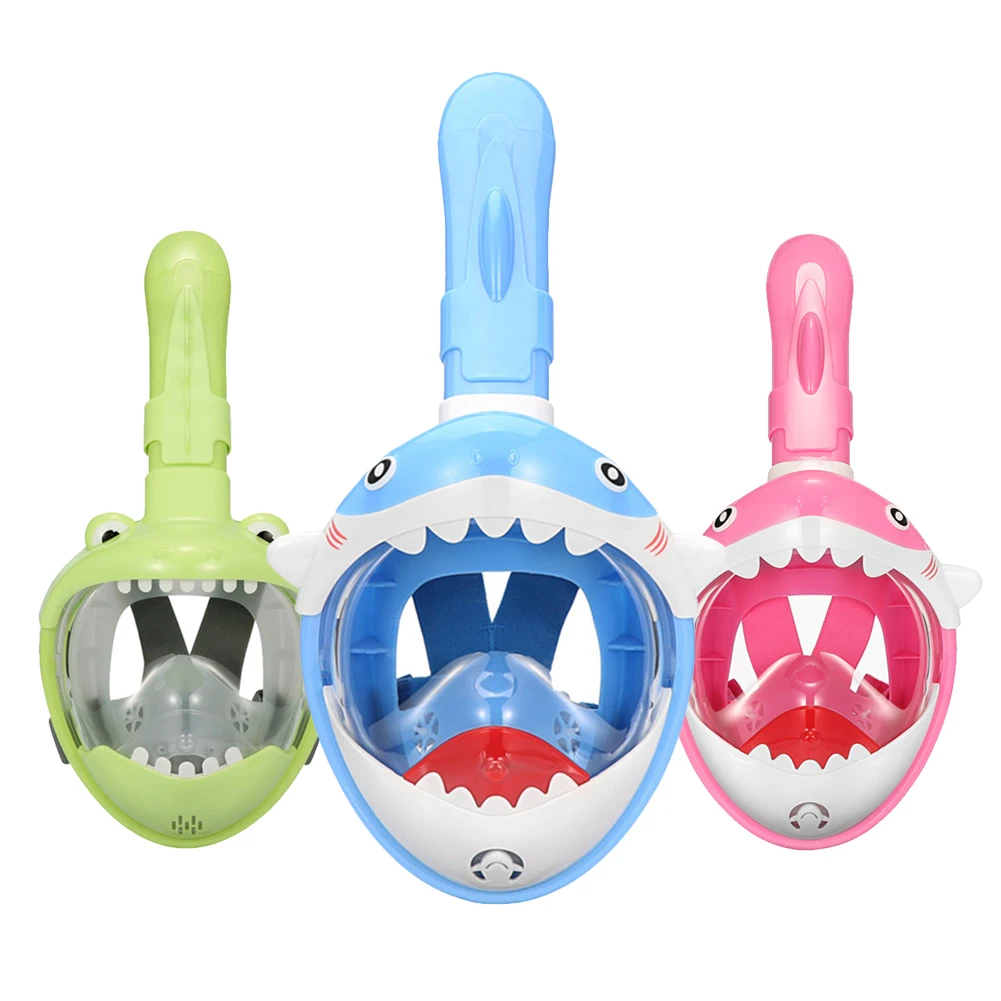 

Cartoon Swimming Mask Diving Mask Full Face Snorkeling Mask For Kids Boy Girls Underwater Anti Fog Swimming Goggles Equipment