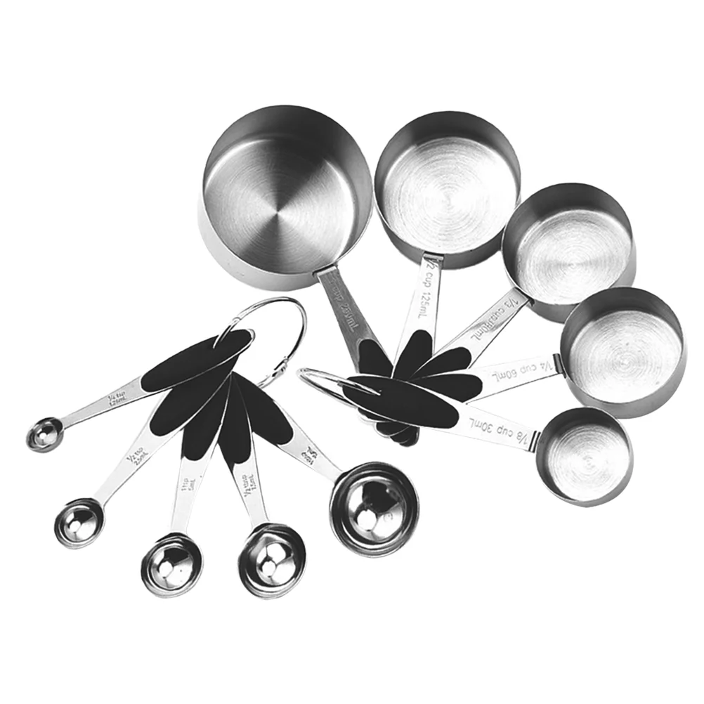 

1 Set Stainless Steel Tablespoon Measuring Spoons Flour Cups Measuring Tool