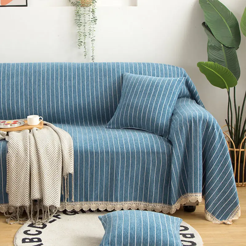 

Fyjafon Sofa Cover Chenille Thick Couch Covers Dustproof Sofa Cover Blue Green Yellow Multi-size Slipcover Corner Sofa Cover