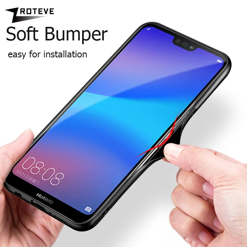 ZROTEVE чехол для Xiaomi Redmi Note 7 Чехол закаленное стекло задняя крышка Pro силиконовая