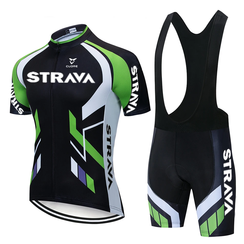 Новинка 2021 трикотажный комплект для велоспорта STRAVA дышащая велосипедная одежда