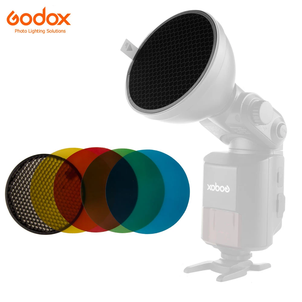 Аксессуары для вспышки Godox Ad S11 Witstro Ad200 Ad180 Ad360 AD360IIFilter с цветом (красный синий