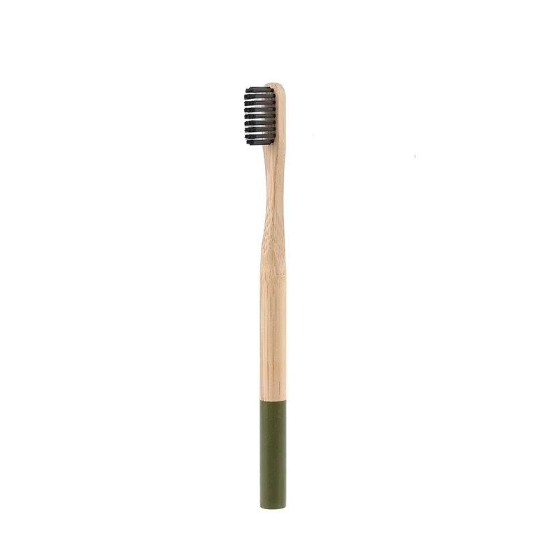 1pc Dark Green 4/Redmi 2/1 шт. природный уголь бамбука Зубная щётка с зубные щетки с мягкой щетиной для жениха eco-friendly взрослых Зубная щётка для отбеливания зубов, зубные щетки - Цвет: 1pc Dark Green