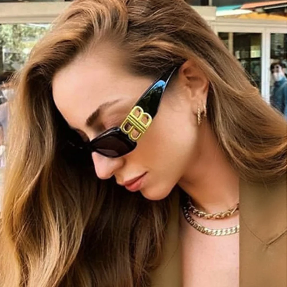 

2021Square Frame Sunglasses Women Men Brand Designer Rectangle Sun Glasses Fashion Black Pink Red Gafas De Sol