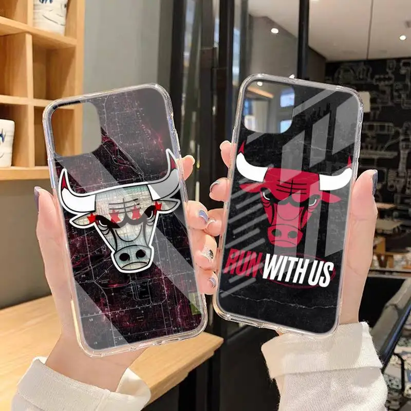 

Z Cool Digital Art Line Bull Head Soft Phone Case Transparent Case For Iphone 6 6s 7 8 Plus XR X XS 11 12 Pro Max