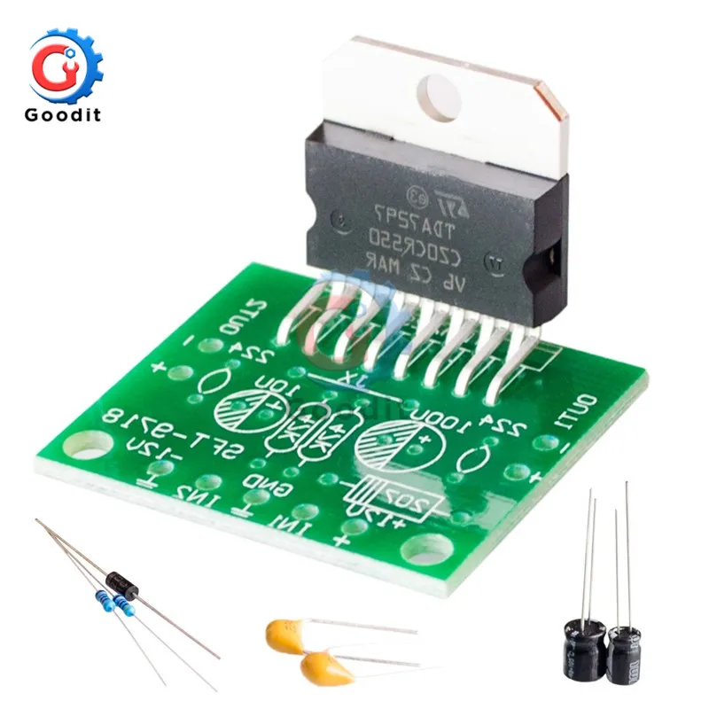 

TDA7297 Amplifier Board Spare Parts DC12V Grade 2.0 Dual Audio Encoding 15W Electronic DIY Kit Output 10 - 30W Electrical