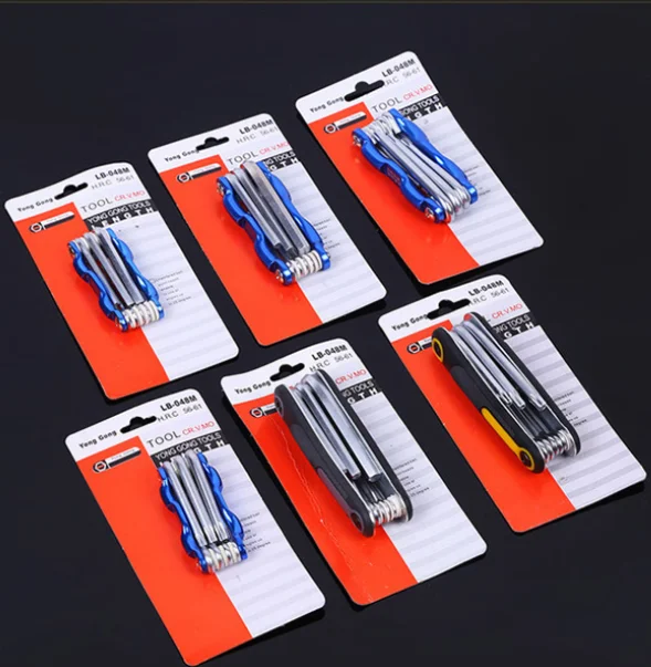 

8-piece Wrench Large splint plum blossom Matt hexagon socket set portable maintenance tool flat head square wrench