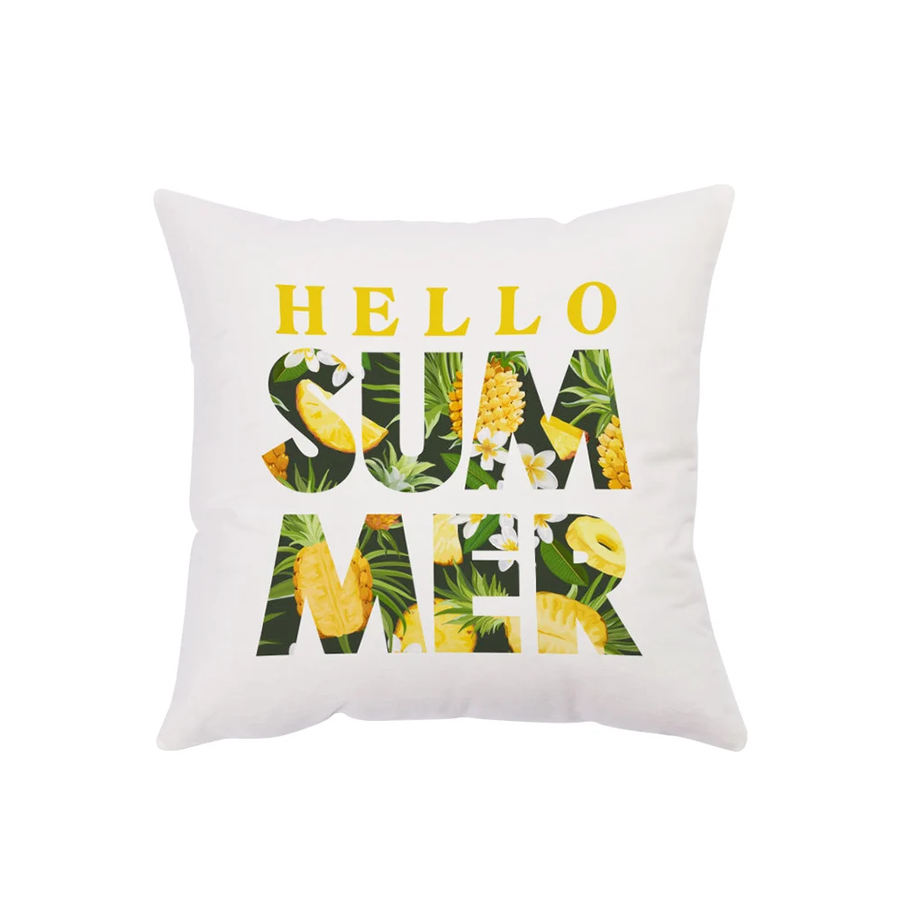 

4pcs Cushion Cover Bedroom Universal Home Decor Easy Clean Bedding Living Room Washable 18x18inch Square Pillow Case Printed