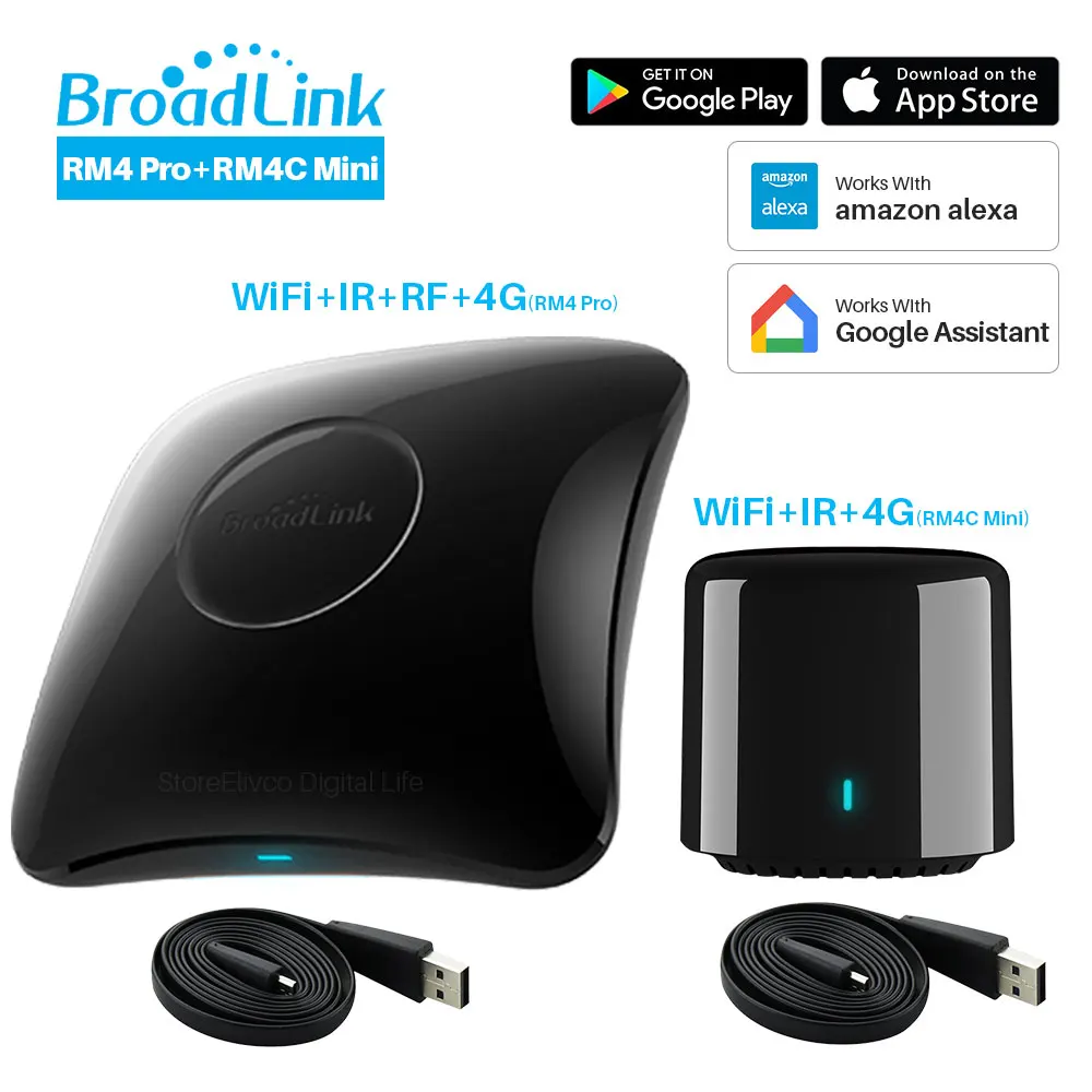 Broadlink RM4 Pro RM4C Mini 2020 Универсальный Интеллектуальный пульт дистанционного