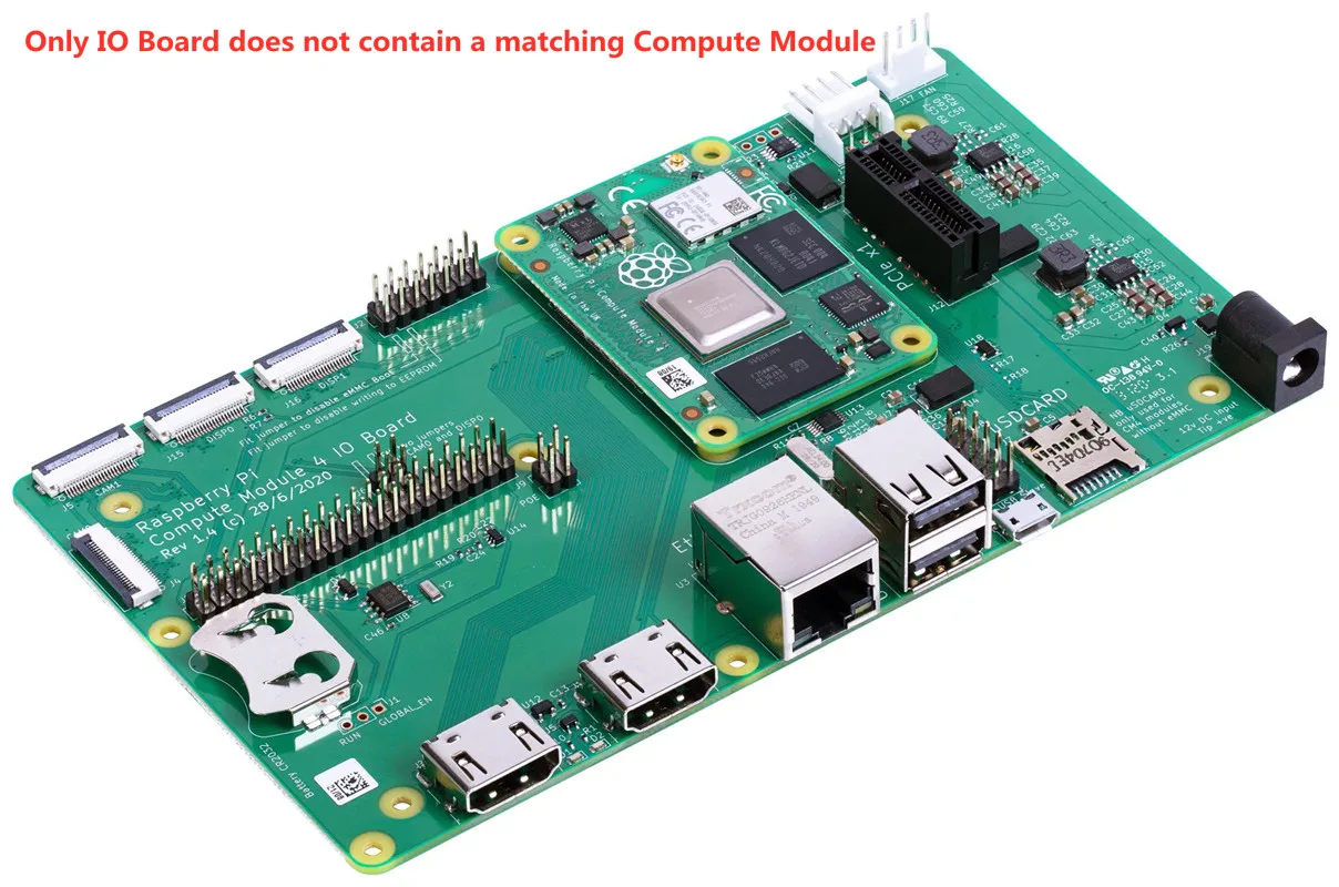 Компьютерный модуль CM4IO Raspberry Pi плата ввода-вывода 4 BCM2711 ARM Cortex-A72 не содержит