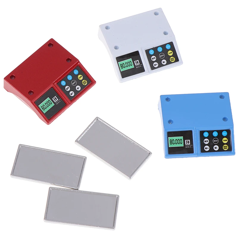 Электронные весы в масштабе 1:12 для кукольного дома супермаркета миниатюрная