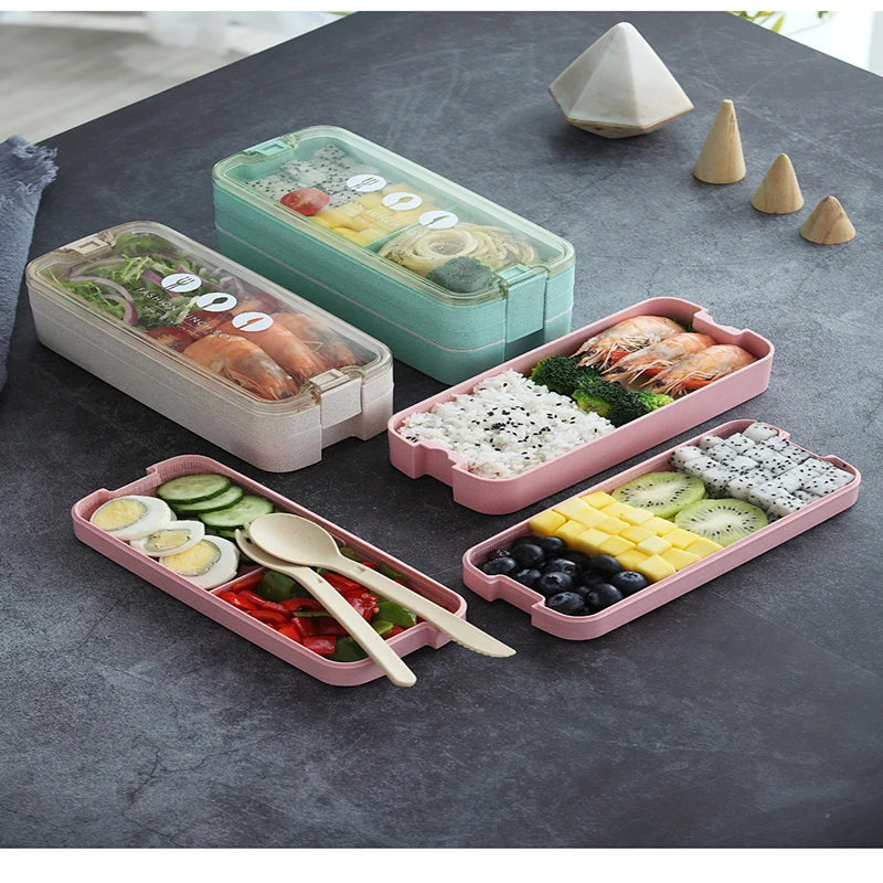 Ланч-бокс для здоровья коробка хранения Keuken аксессуары пластик Bolsa Almuerzo Bento Caja De |