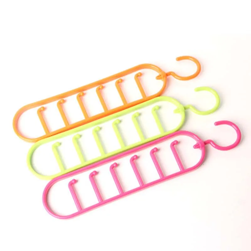 

New Multifunctional Hook Organizer Holder Rack Storage Hanger Wardrobe Belt Tie Scarf Home Storage Rack Color Random