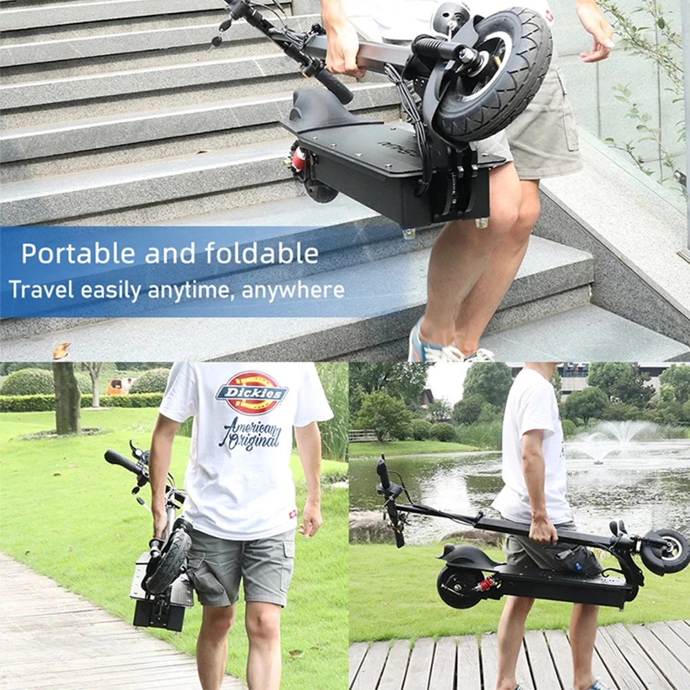 

EU USA Stock Electric Scooter 1000w Foldable with Seat 48V 18AH E Scooter Battery 60KM/H Max Speed 150kg Max Load