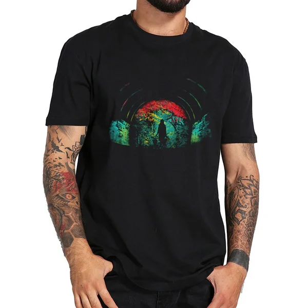 

the end of the tunnel T Shirt Fashion Clothing Cotton T-shirt for Man/Women Clothes Tee Shirts