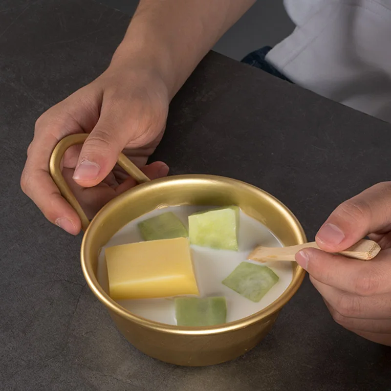 Плотная Корейская миска для риса Unibird 1 шт. позолоченная супа салата лапши вина