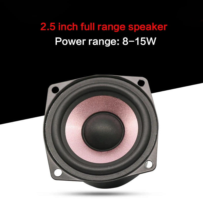

8W-15W 2.5 Inch High Sensitivity Speaker 2.5 Inch HIFI Full Range Speaker Vocal Musical Instrument 150HZ~20KHZ Small Speaker