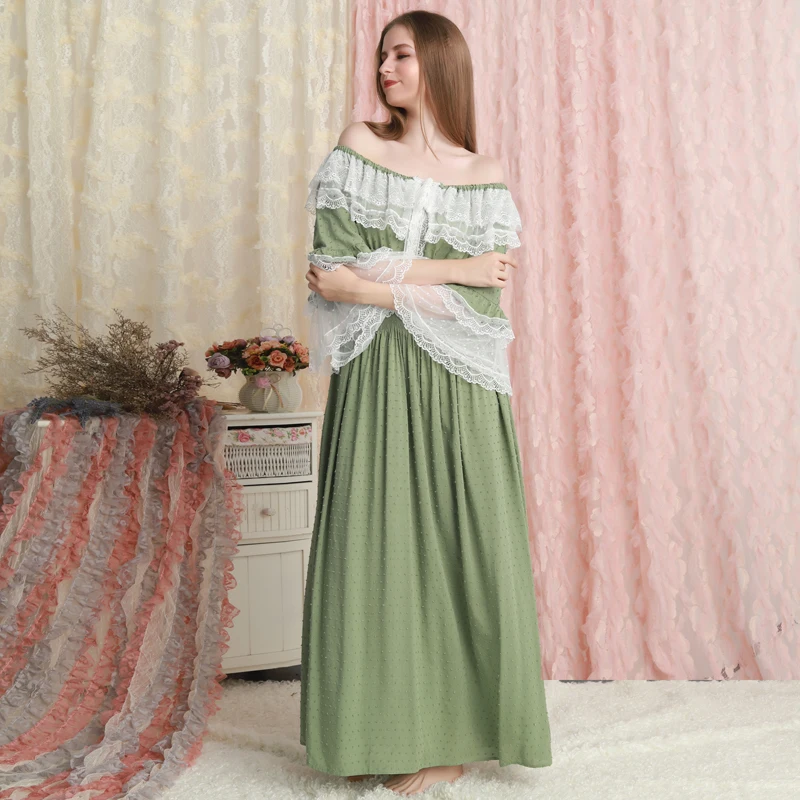 

Женская ночная рубашка, хлопковая розовая одежда для сна, романтичная Осенняя ночная рубашка, Женская свободная Милая Ночная рубашка