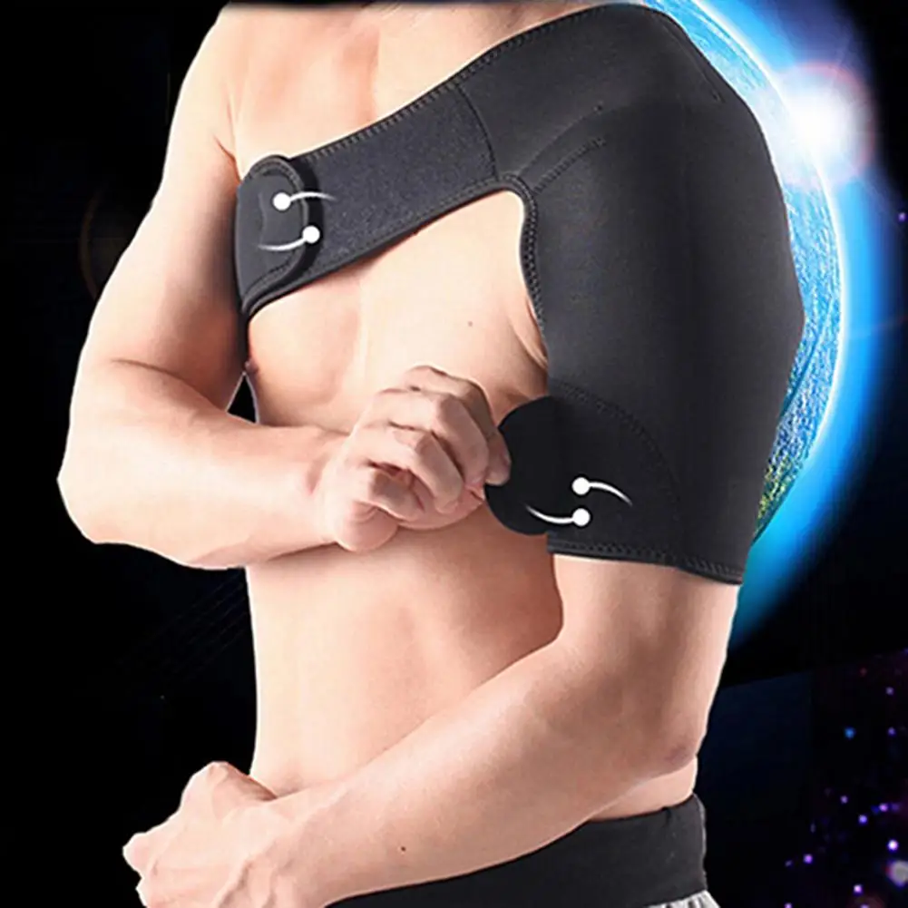 

Men Women Adjustable Left Shoulder Brace Support Strap Sport Protector Belt
