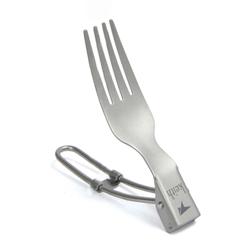 Титановая вилка столовая посуда столовые приборы из чистого титана для кемпинга