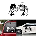 Бесплатная доставка One Piece Monkey D Луффи забавная наклейка для автомобилей Авто Виниловая пленка для покрытия автомобилей продуктов автомобильные аксессуары из мультфильма