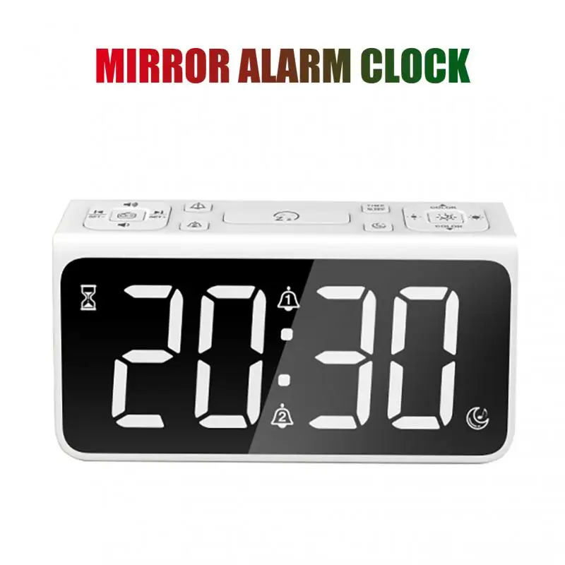 

LED Digital Alarm Clock Digital Projector Radio Alarm Clock Fashion Adjustable Mirror Alarm Clock Alarm Clock