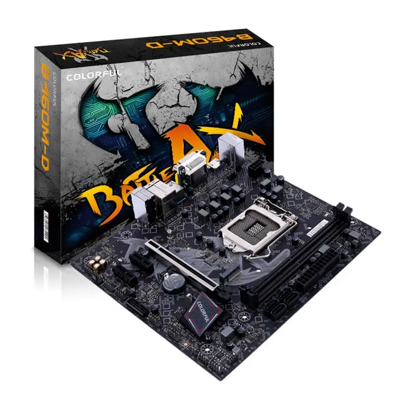 

Colorful BATTLE-AX B460M-D V20 Motherboard Supports Dual-Channel DDR4 SATA3.0 6Gb/S RTL8111F for LGA1200 Interface
