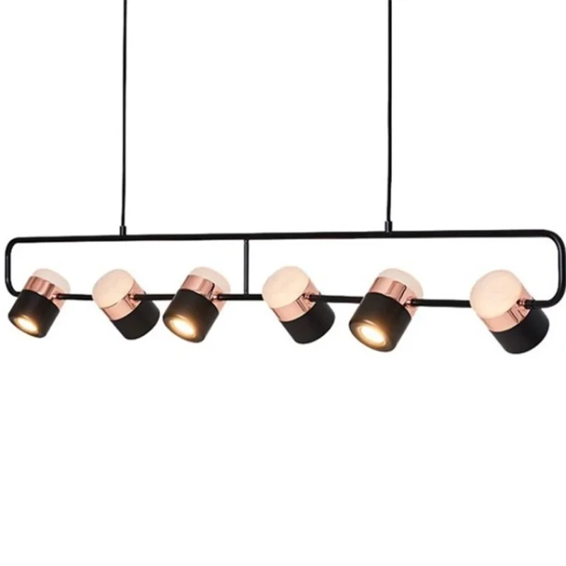 

Nordic LED Lights Simple Modern Living Room Lamp Luminaire Suspension for Restaurant Bar Bedroom Foyer Ins Rotating Chandelier