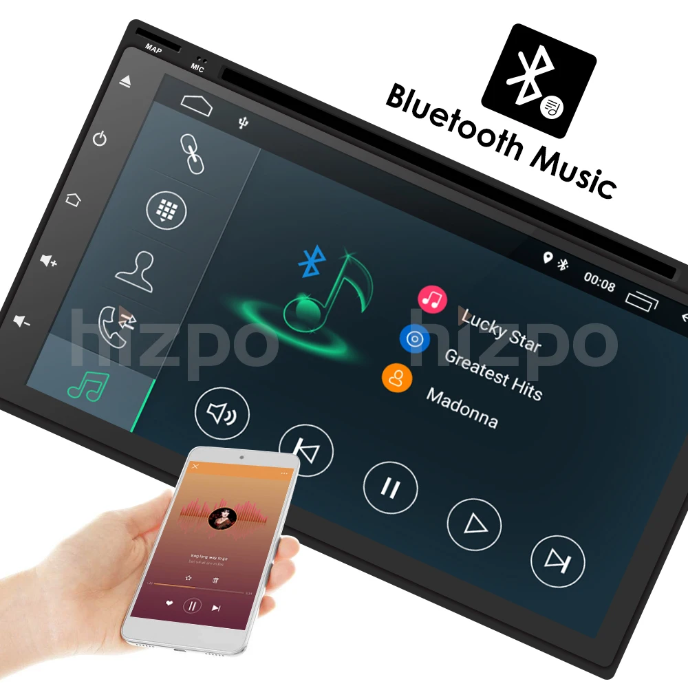 2 ГБ+ 16 ГБ Android 9,0 авто радио 4/QuadCore 7 дюймов 2DIN универсальный автомобильный dvd-плеер gps стерео аудио головное устройство поддержка DAB DVR OBD BT