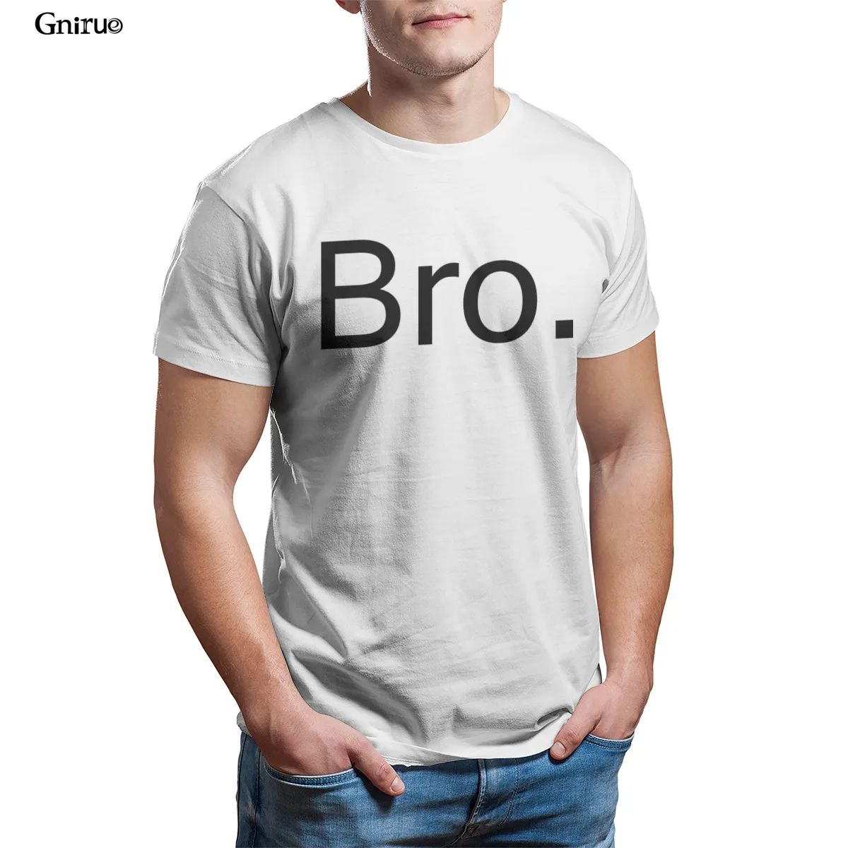 

Wholesale Bro. Mens T-Shirt White 90s JapaneseStyle For Boy Tees 100557
