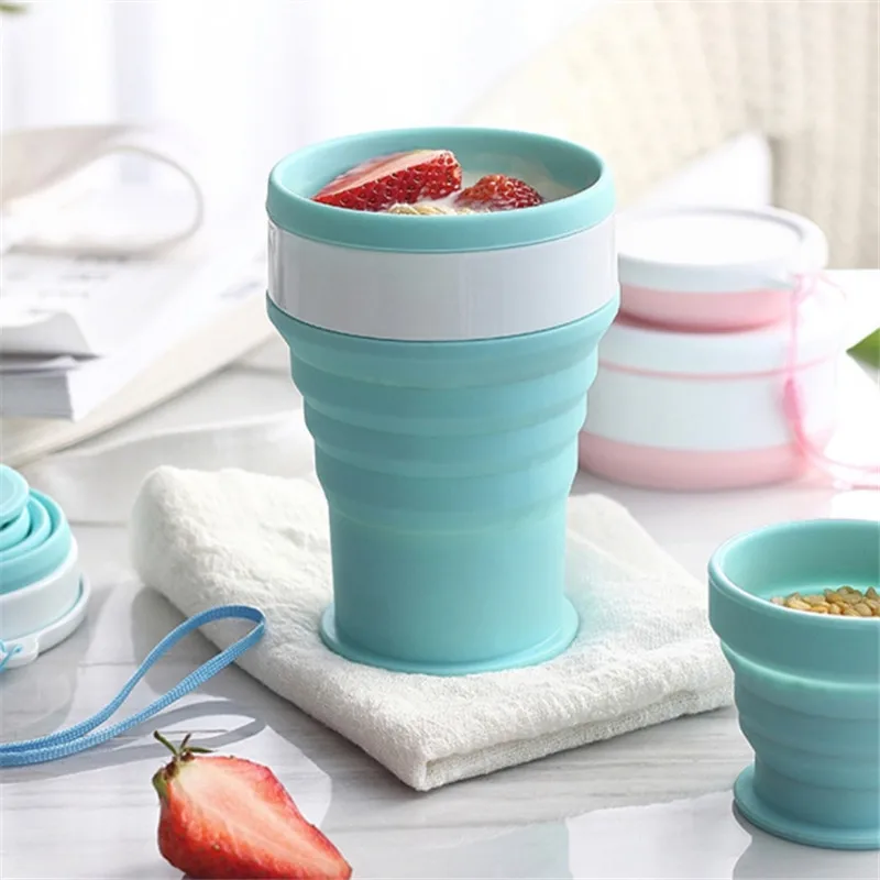 Креативная походная Спортивная посуда для напитков портативная круглая чаша с