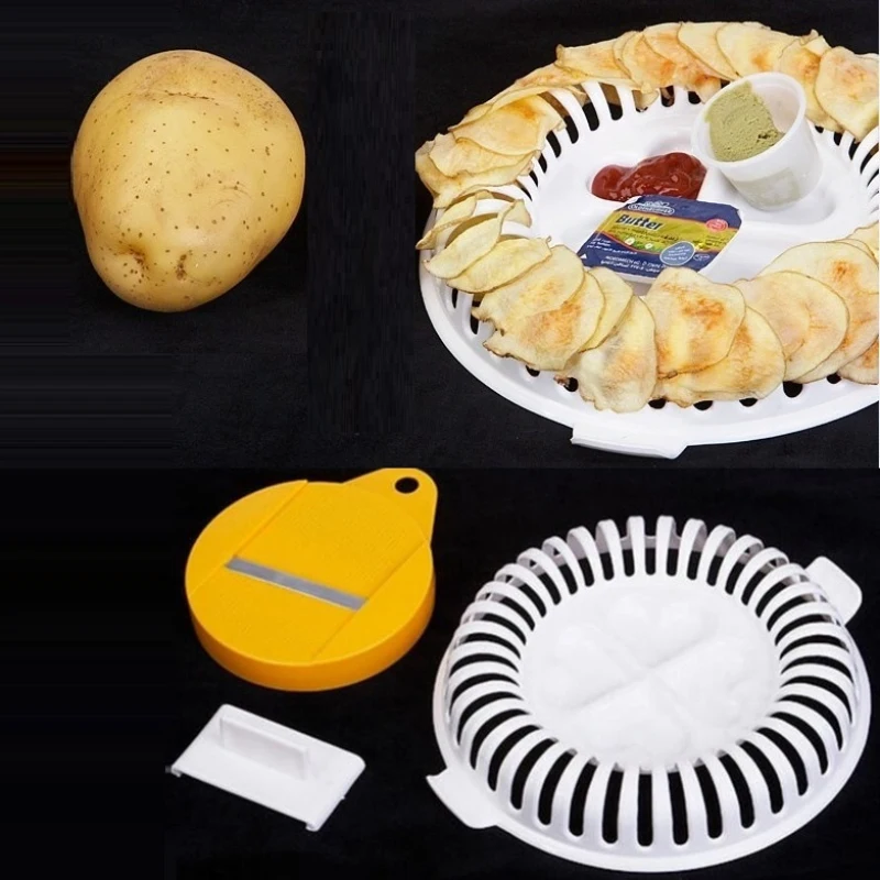 

Новая Микроволновая печь для приготовления картофельных чипсов «сделай сам», печь с низким содержанием калорий, устройство для приготовле...