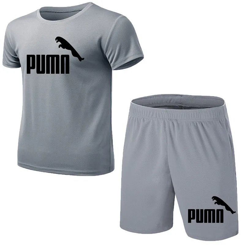 

2021 new two-piece men's suit fitness sportswear summer popular printed shorts men's T-shirt casual wear M-4XL clothes suit