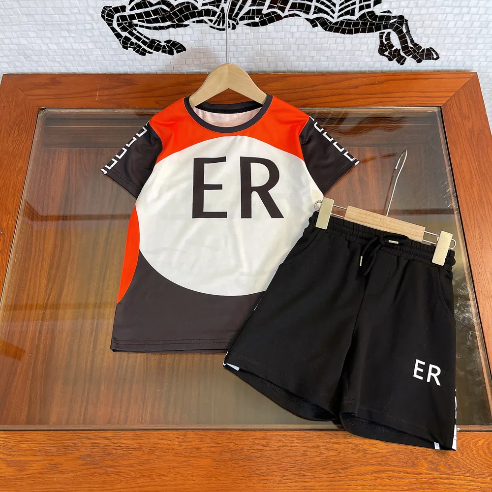 

Luxury Quality Boy Clothing Wear 2022 Summer Top Brand Letter Printed Shirt with Pants 2 PCS Suits For Boys Pant Sets