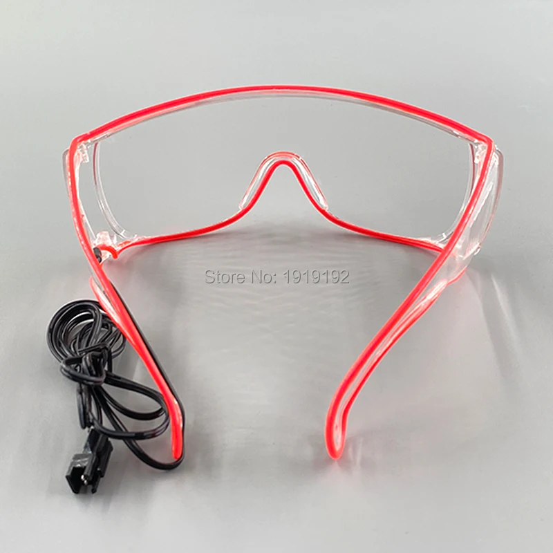 Новые светящиеся светодиодные очки 10 цветов в наличии неоновые праздничные EL