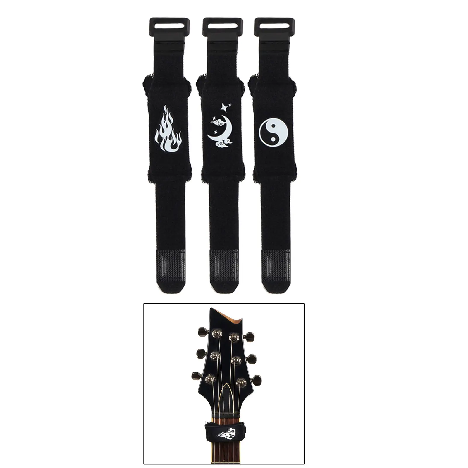 Base Guitar String Mute Dampener Fretboard Muting for 4-String 6-String Acoustic Electric Classic Accessories | Спорт и развлечения