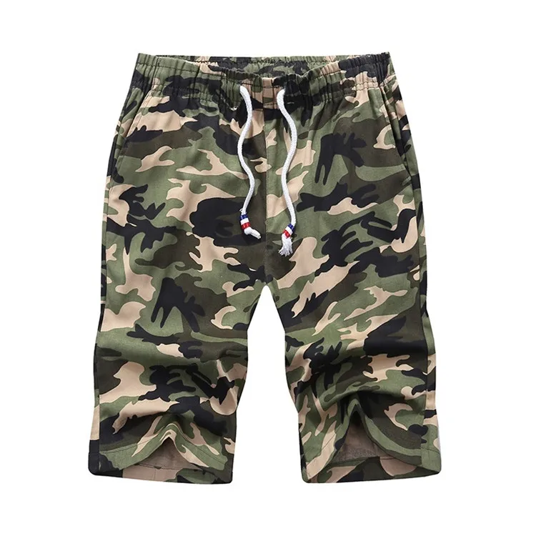 Летние камуфляжные шорты мужские повседневные мужские воздухопроницаемые пляжные шорты короткие штаны Мужская спортивная одежда модные пляжные шорты бодибилдинг