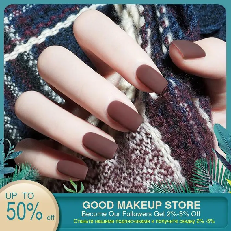 24 шт. Новые матовые накладные ногти для гроба Длинные круглые мягкие цветные