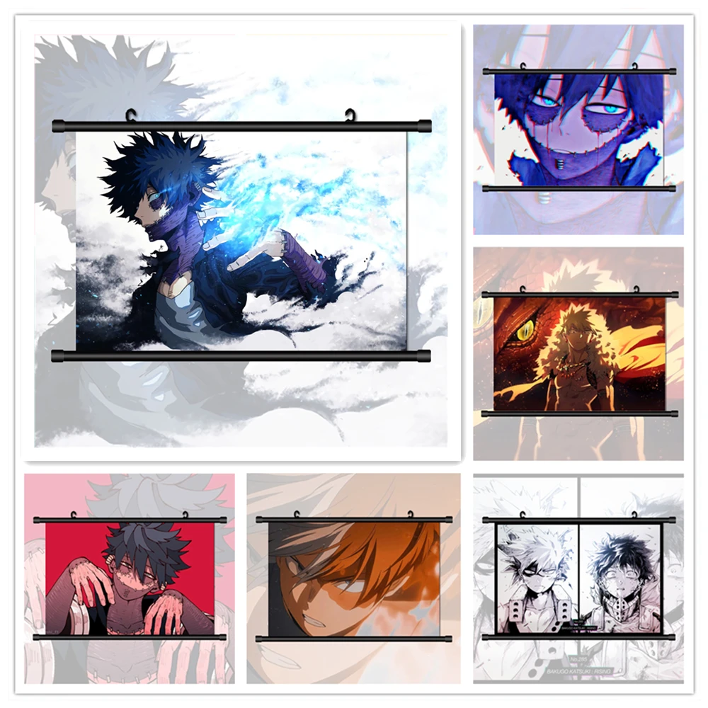

Boku no Hero Academia Bakugou Katsuki Dabi Anime Manga HD Print Wall Poster Scroll