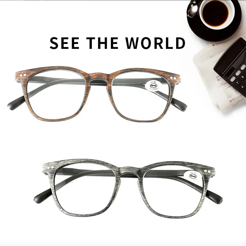 

Imitation Wood Grain Reading Glasses Women Men Fashion Presbyopia Presbyopic EyeGlasses Male Feamle Diopter +1 1.5 2 2.5 3 3.5 4