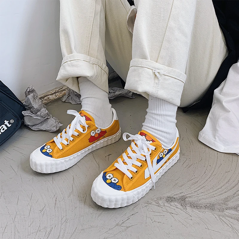 Женская Повседневная обувь парусиновая коллекция 2020 года модная на плоской