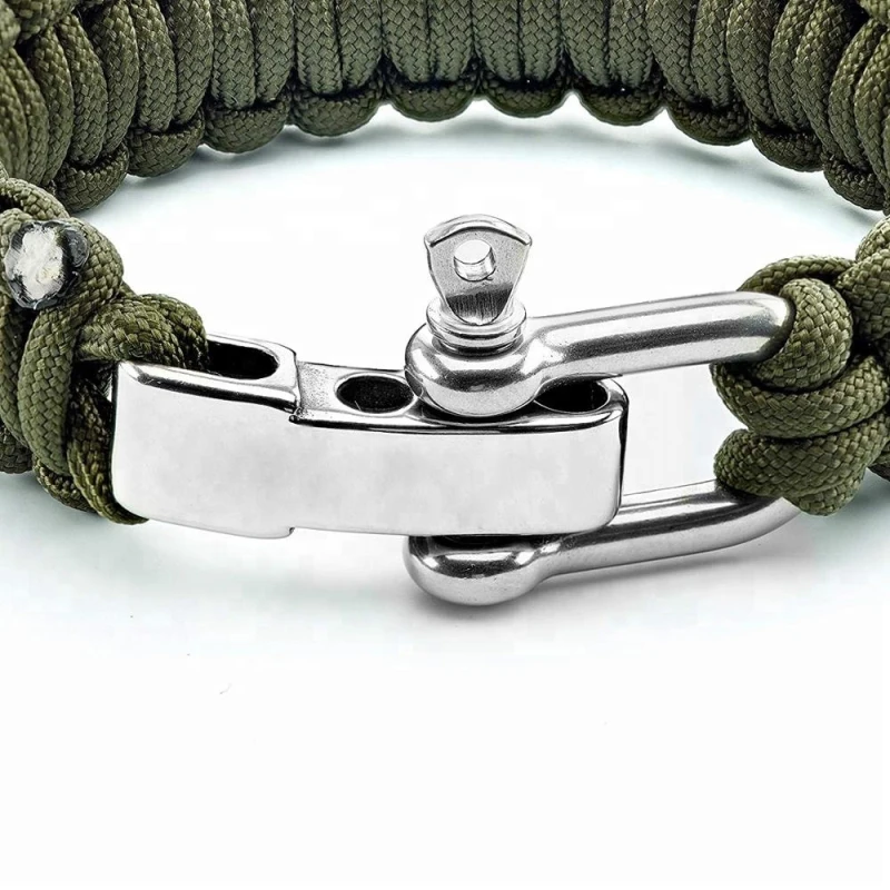 Браслет для выживания Паракорд ручной работы на открытом воздухе кемпинга с