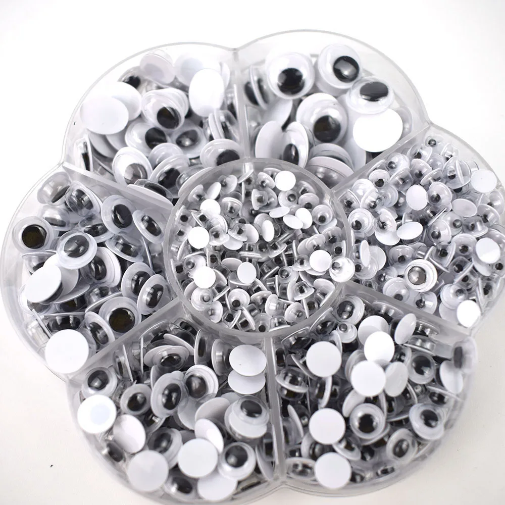 700 шт. самоклеящиеся глаза глазного яблока Пластик для игрушек куклы аксессуары