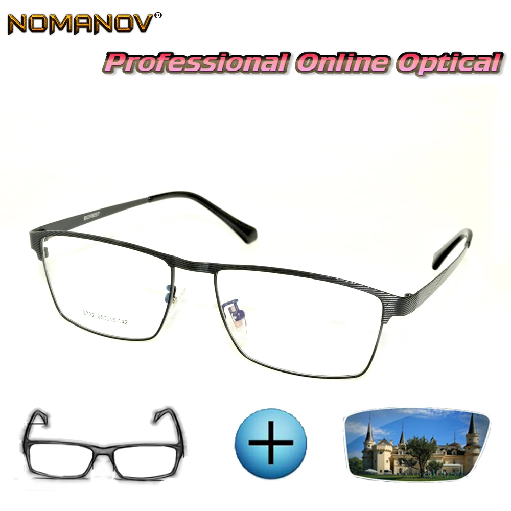 Изготовленные на заказ очки по рецепту оптические фотохромные для чтения при