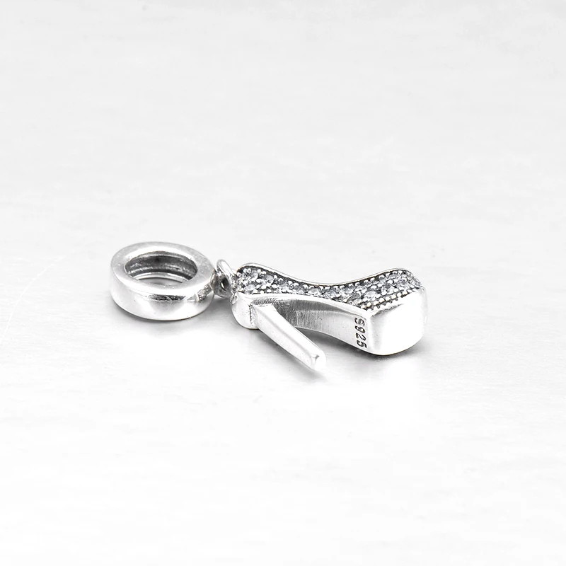 Бусины подвески женские на высоком каблуке из серебра 925 пробы|Ювелирные шармы| |