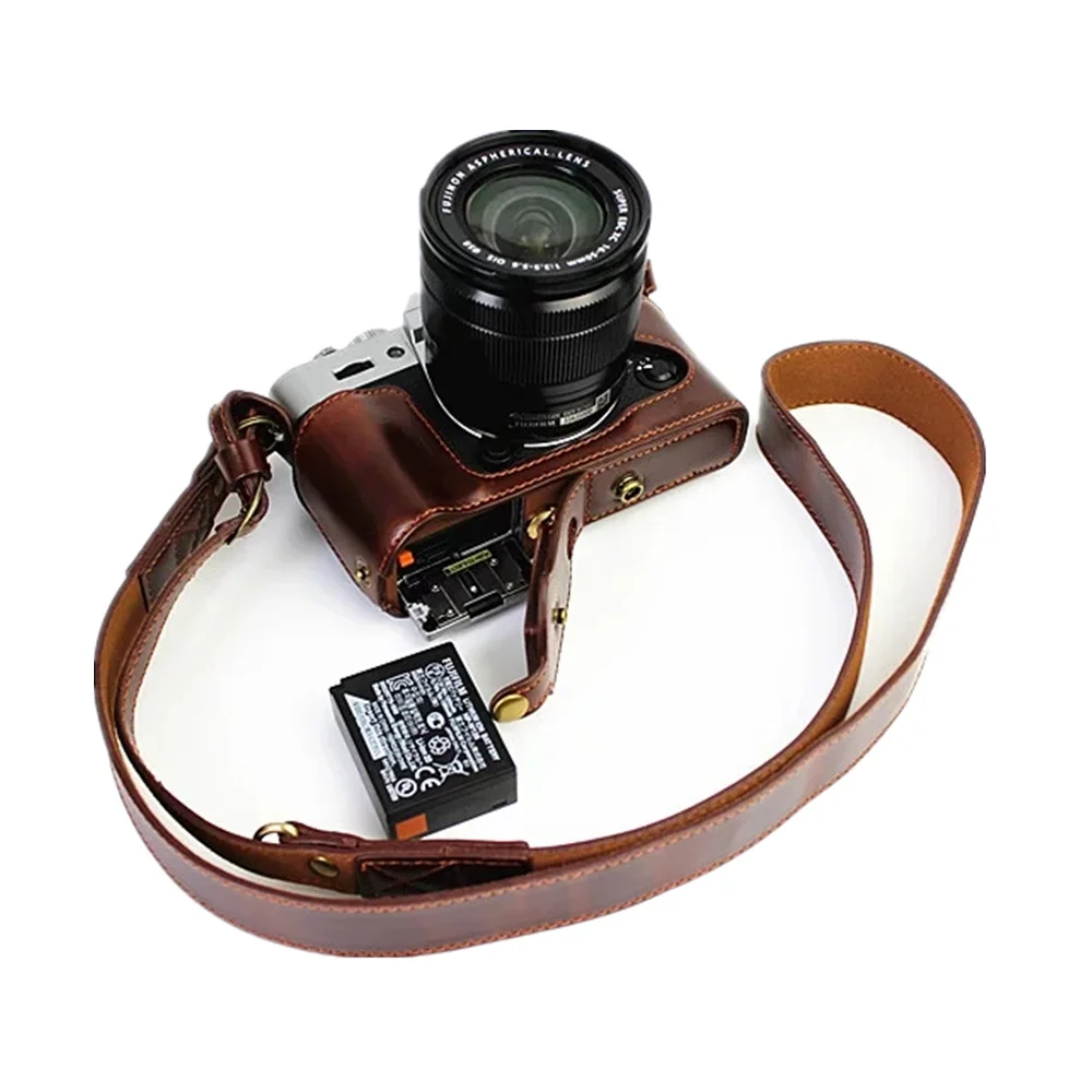 Роскошный чехол из искусственной кожи Камера сумка для цифровой камеры Fujifilm XT10
