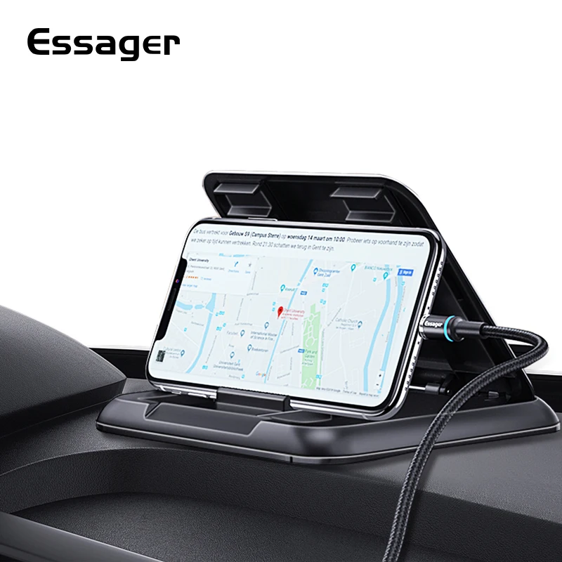 

Essager Dashboard Car Phone Holder for iPhone Xiaomi mi Adjustable Mount Holder For Phone in Car Cell Mobile Phone Holder Stand