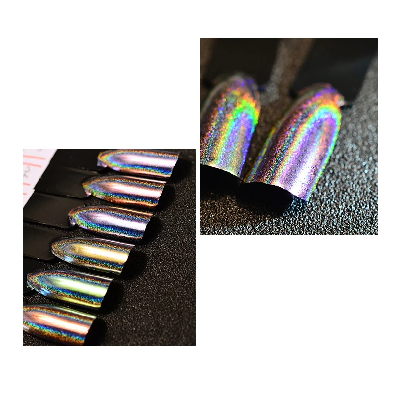 0 2 г/кор. лазерный Chameleonpigment голографический ногтей хлопья волшебное зеркало